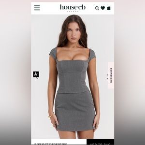 House of CB corset and skirt set